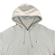 Load image into Gallery viewer, CHAMPION Reverse Weave Classic Embroidered Mini Logo Cream Pullover Hoodie
