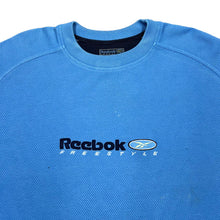 Load image into Gallery viewer, Vintage REEBOK FREESTYLE Embroidered Big Logo Spellout Waffle Textured T-Shirt

