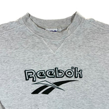 Load image into Gallery viewer, Vintage 90&#39;s REEBOK Embroidered Big Logo Spellout Distressed Crewneck Sweatshirt
