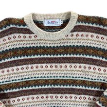 Load image into Gallery viewer, Vintage 90&#39;s ANTARTEX Grandad Patterned Pure New Wool Knit Sweater Jumper
