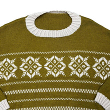 Load image into Gallery viewer, Vintage 90&#39;s Abstract Patterned Knit Crewneck Sweater Jumper
