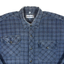 Load image into Gallery viewer, Vintage Hesketh &amp; Turner Classic Blue Plaid Check Long Sleeve Flannel Cotton Shirt
