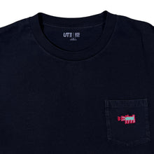 Load image into Gallery viewer, Uniqlo x Keith Haring NYC Pop Icons Black Short Sleeve Pocket Cotton T-Shirt
