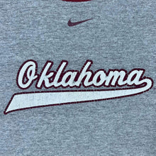 Load image into Gallery viewer, Vintage Nike Team Oklahoma Sooners College Sports Graphic Grey Ringer T-Shirt
