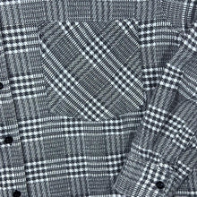Load image into Gallery viewer, Vintage Elegant Flanell Style Grey White Plaid Check Long Sleeve Cotton Flannel Shirt
