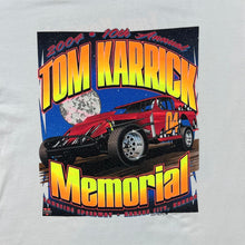 Load image into Gallery viewer, Vintage TOM KARRICK MEMORIAL (2004) Motorsports Racing Spellout Graphic T-Shirt
