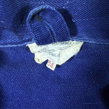 Load image into Gallery viewer, Vintage French Chore Worker Style Faded Blue Heavily Distressed Cotton Jacket
