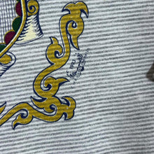 Load image into Gallery viewer, Vintage FLORIDA (1993) Seahorse Souvenir Spellout Graphic Micro Striped Buttoned Sweatshirt
