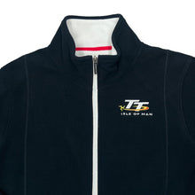 Load image into Gallery viewer, ISLE OF MAN TT Superbike Racing Embroidered Mini Logo Zip Fleece Sweatshirt
