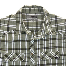 Load image into Gallery viewer, Early 00&#39;s VANS Off The Wall Skater Plaid Check Short Sleeve Cotton Blend Shirt
