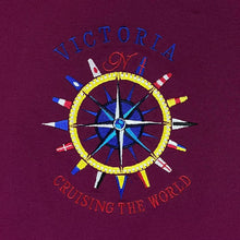 Load image into Gallery viewer, Vintage 90's Sail Away VICTORIA "Cruising The World" Embroidered Souvenir T-Shirt
