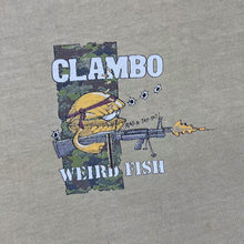 Load image into Gallery viewer, Weird Fish "Clambo" Novelty Graphic Faded Light Brown Cotton T-Shirt
