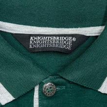 Load image into Gallery viewer, Vintage 90’s KNIGHTSBRIDGE Striped Colour Block Collared Sweatshirt
