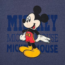 Load image into Gallery viewer, Vintage 90’s Velva Sheen Disney “Mickey Mouse” Character Graphic Blue T-Shirt
