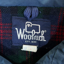 Load image into Gallery viewer, Vintage 90&#39;s WOOLRICH Tartan Check Lined Blue Zip Bomber Jacket
