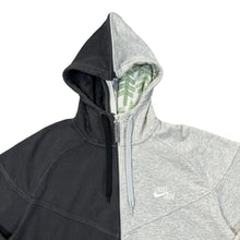 Load image into Gallery viewer, NIKE AIR Classic Split Colour Embroidered Mini Logo Zip Hoodie
