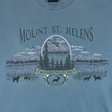 Load image into Gallery viewer, Vintage Prairie Mountain &quot;Mount St. Helens&quot; Washington Souvenir Graphic Blue T-Shirt
