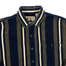 Load image into Gallery viewer, Vintage NORTHWEST TERRITORY Multi Striped Corduroy Cord Long Sleeve Button-Up Shirt
