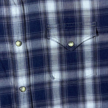 Load image into Gallery viewer, Lucky Brand Cowboy Western Plaid Check Long Sleeve Popper Cotton Shirt
