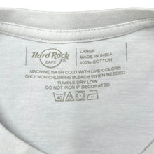 Load image into Gallery viewer, HARD ROCK CAFE &quot;Hyderabad&quot; Classic Souvenir Logo Spellout Graphic T-Shirt
