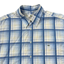 Load image into Gallery viewer, Early 00&#39;s LACOSTE Classic Mini Pocket Logo Plaid Check Short Sleeve Button-Up Shirt
