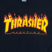 Load image into Gallery viewer, THRASHER MAGAZINE Classic Flame Logo Spellout Skater Graphic Long Sleeve T-Shirt
