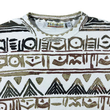 Load image into Gallery viewer, Vintage 90&#39;s P.S.Company Sportswear Crazy Abstract Patterned Waffle Cotton Thick T-Shirt
