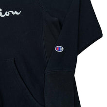 Load image into Gallery viewer, Vintage CHAMPION Reverse Weave Embroidered Big Logo Spellout Pullover Hoodie
