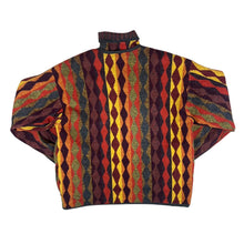 Load image into Gallery viewer, Vintage 90&#39;s CARLO COLUCCI Abstract Cosby Patterned Knit Collared Jumper Zip Cardigan Set
