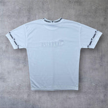 Load image into Gallery viewer, Early 00’s Tenerife Embroidered Souvenir Spellout Trim Poly Cotton White T-Shirt
