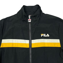 Load image into Gallery viewer, FILA Classic Mini Logo Striped Windbreaker Track Jacket
