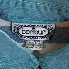 Load image into Gallery viewer, Vintage 90&#39;s Bonjour Vibrant Colour Block Striped Cotton Long Sleeve Shirt
