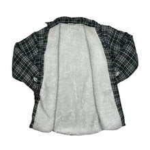 Load image into Gallery viewer, Vintage PLANAM Lumberjack Plaid Check Thick Sherpa Teddy Fleece Lined Flannel Over Shirt

