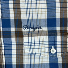 Load image into Gallery viewer, Vintage WRANGLER Western Cowboy Plaid Check Short Sleeve Cotton Shirt
