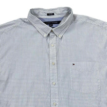 Load image into Gallery viewer, Tommy Hilfiger "80's 2 Ply" Custom Fit Grid Check Long Sleeve Button-Up Shirt
