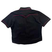 Load image into Gallery viewer, Banned Alternative Goth Emo Punk Black Red Western Style Popper Short Sleeve Shirt

