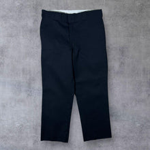 Load image into Gallery viewer, Dickies 874 Original Fit Skater Workwear Black Cropped Chino Pants Trousers
