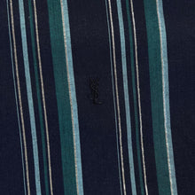 Load image into Gallery viewer, Vintage YSL Yves Saint Laurent Blue Multi Striped Long Sleeve Cotton Dress Shirt
