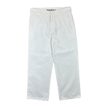 Load image into Gallery viewer, DICKIES Worker Crop Roll Hem Classic White Skater Trousers
