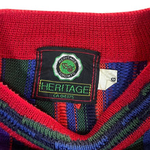 Load image into Gallery viewer, Vintage 90's Heritage Toronto Crazy Abstract 3D Knit Patterned Cotton Jumper
