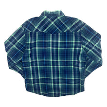 Load image into Gallery viewer, Arizona Jeans Co. Cowboy Western Plaid Check Popper Long Sleeve Shirt
