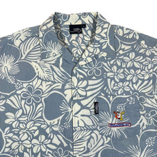 Load image into Gallery viewer, Early 00&#39;s KANGAROO POO &quot;Woolacombe Bay&quot; Embroidered Logo Hawaiian Floral Patterned Open Collar Shirt
