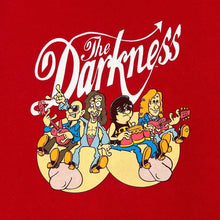 Load image into Gallery viewer, Early 00’s THE DARKNESS Cartoon Caricature Spellout Graphic Hard Rock Band T-Shirt
