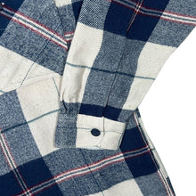 Load image into Gallery viewer, Vintage Exceltex Blue White Red Plaid Check Long Sleeve Flannel Shirt
