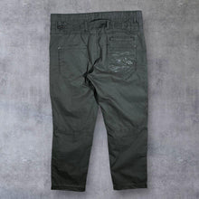 Load image into Gallery viewer, Lambretta Dark Grey Khaki Multi Pocket Cargo Trousers
