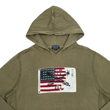 Load image into Gallery viewer, Early 00&#39;s POLO JEANS CO RALPH LAUREN USA Flag Patch Lightweight Pullover Hoodie
