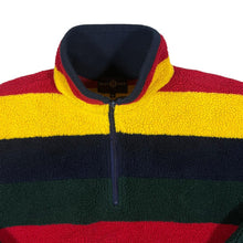Load image into Gallery viewer, Vintage 90&#39;s JEAN PAUL Bold Multi Colour Block Striped 1/4 Zip Pullover Fleece Sweatshirt
