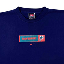 Load image into Gallery viewer, Vintage Nike Team NFL Miami Dolphins Football Navy Blue Short Sleeve Cotton T-Shirt
