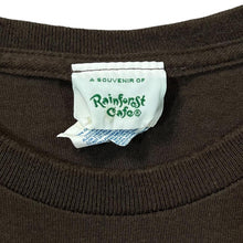 Load image into Gallery viewer, Early 00&#39;s RAINFOREST CAFE Orlando &quot;Lounge Chair Tester&quot; Souvenir Spellout Graphic T-Shirt
