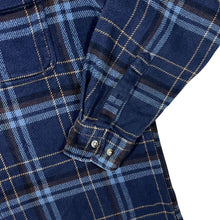 Load image into Gallery viewer, Vintage Angelo Litrico Blue Mix Plaid Check Long Sleeve Flannel Cotton Shirt
